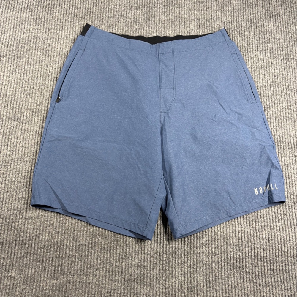 NOBULL Shorts Mens L High Rise Training  Blue Athletic Gym Workout Workout